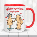 Egyedi vicces bögre szerelmespároknak - Veled szeretnék megöregedni Bögre-3