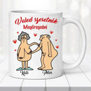 Egyedi vicces bögre szerelmespároknak - Veled szeretnék megöregedni Bögre-5