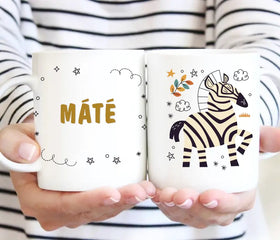 Névre szóló bögre – afrikai állatos - 0