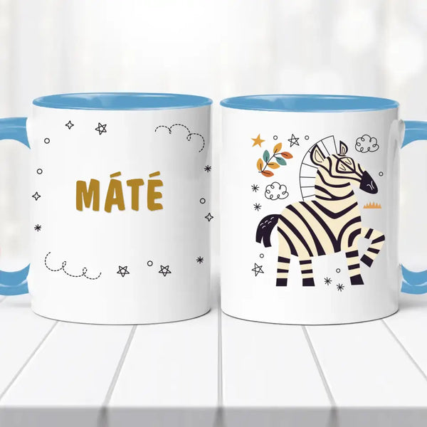 Névre szóló bögre – afrikai állatos