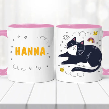 Cicás bögre – névvel, egyedi kivitel - 0