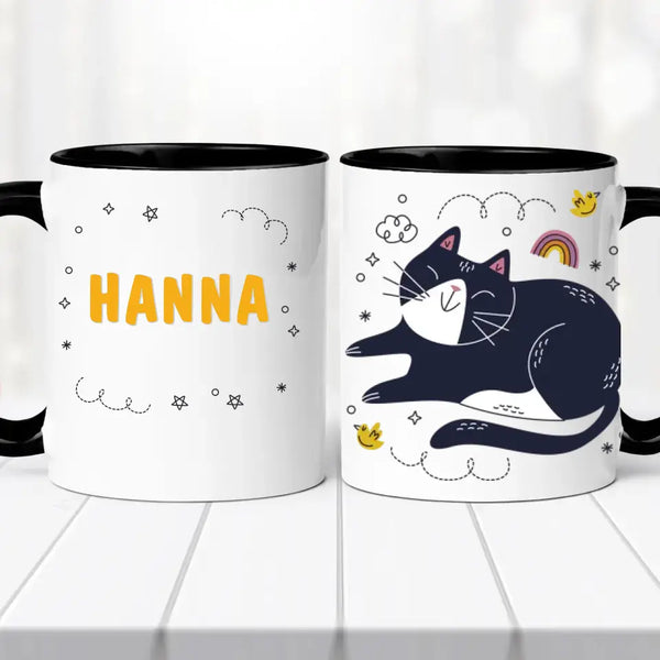 Cicás bögre – névvel, egyedi kivitel