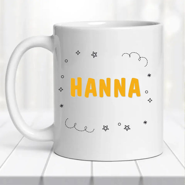 Cicás bögre – névvel, egyedi kivitel