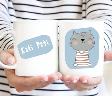 Állatos bögre – névre szóló, egyedi dizájnnal