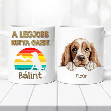 Legjobb kutya gazdi bögre