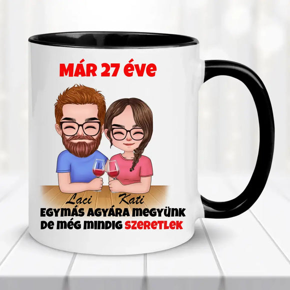 Szerelmes bögre – fiatal pároknak, vicces felirattal