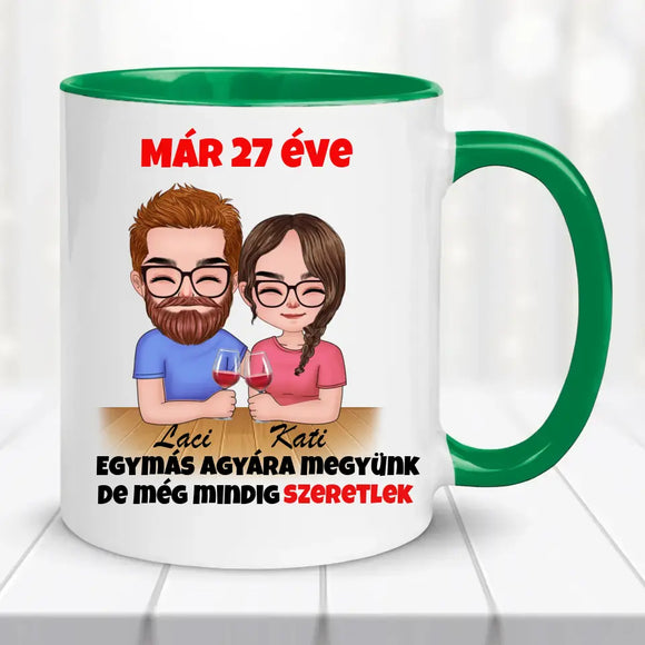 Szerelmes bögre – fiatal pároknak, vicces felirattal