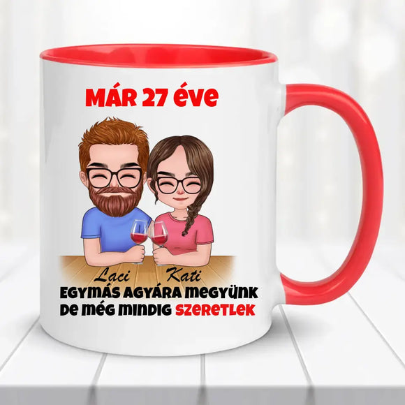 Szerelmes bögre – fiatal pároknak, vicces felirattal