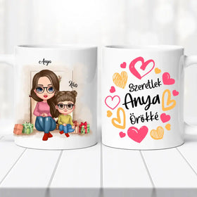 Anya-lánya bögre – személyre szabható - 0