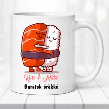 Barátnős bögre – pároknak is, aranyos rajzokkal