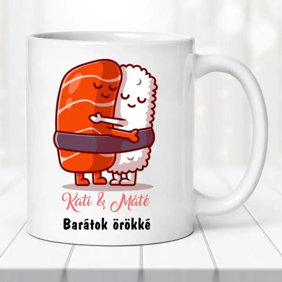 Barátnős bögre – pároknak is, aranyos rajzokkal