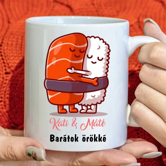 Barátnős bögre – pároknak is, aranyos rajzokkal