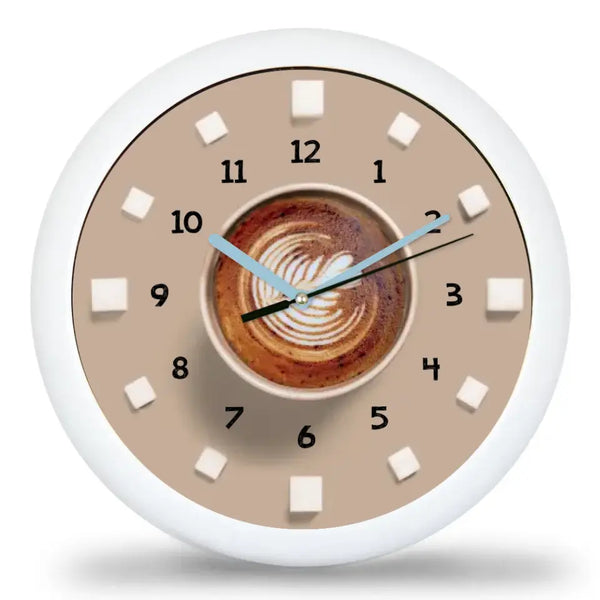 Kávés falióra többféle színes választható háttérrel