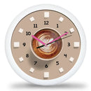 Kávés falióra többféle színes választható háttérrel-6