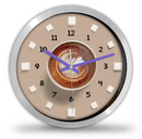 Kávés falióra többféle színes választható háttérrel-14