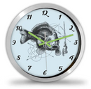 Horgászos falióra többféle választható háttérrel-11