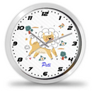 Állatos Falióra Gyerekszobába Saját Névvel-2