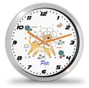 Állatos Falióra Gyerekszobába Saját Névvel-13