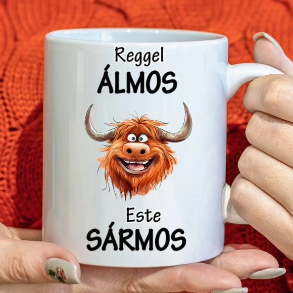 Vicces bögre – kávés dizájnnal