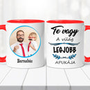 Legjobb Apa Fényképes Bögre-8