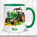 Traktoros bögre – névvel, egyedi dizájn-2