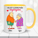 Egyedi vicces bögre szerelmespároknak - Veled szeretnék megöregedni Bögre-7