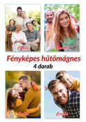 Hűtőmágnes Fényképes 85 x 115 mm, 4 db-os Csomag