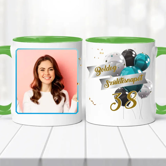 Születésnapi Fényképes Egyedi Bögre
