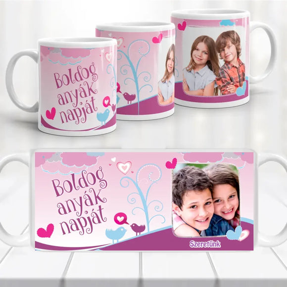 Anyák napi fényképes bögre – egyedi ajándék