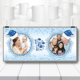 Karácsonyi fényképes bögre két fényképpel - 0