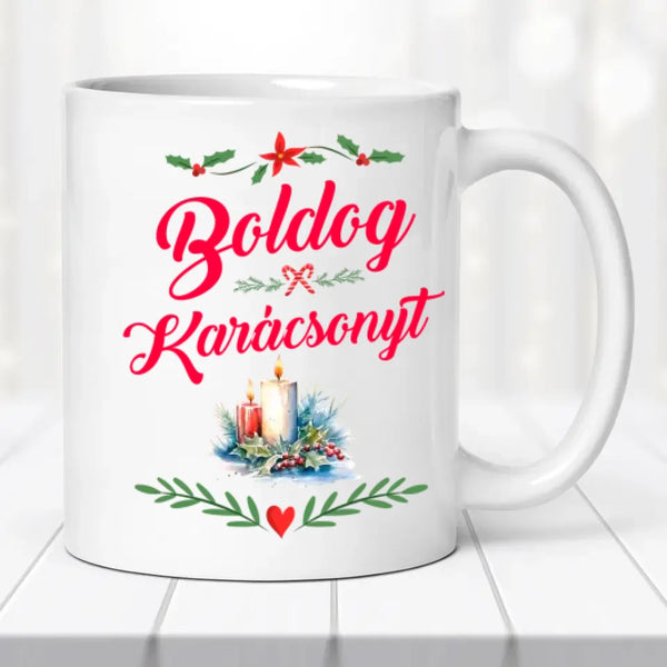 Karácsonyi hóember pár bögre