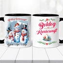 Karácsonyi bögre – hóember család (No 2)-6