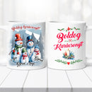 Karácsonyi bögre – hóember család-1