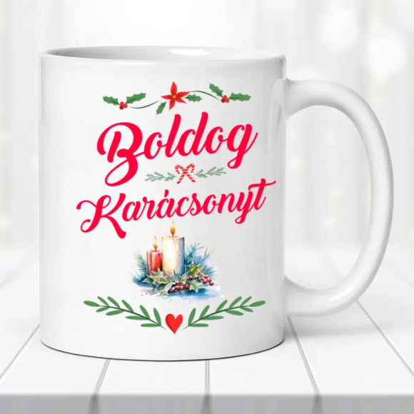 Karácsonyi bögre – hóember család
