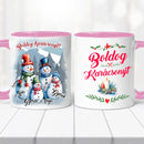 Karácsonyi bögre – hóember család-5