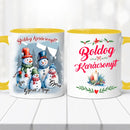 Karácsonyi bögre – hóember család-10