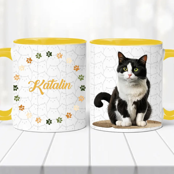 Cicás bögre – névvel személyre szabva