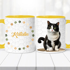 Cicás bögre – névvel személyre szabva - 0