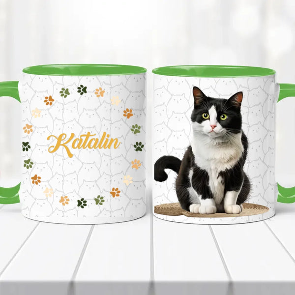 Cicás bögre – névvel személyre szabva