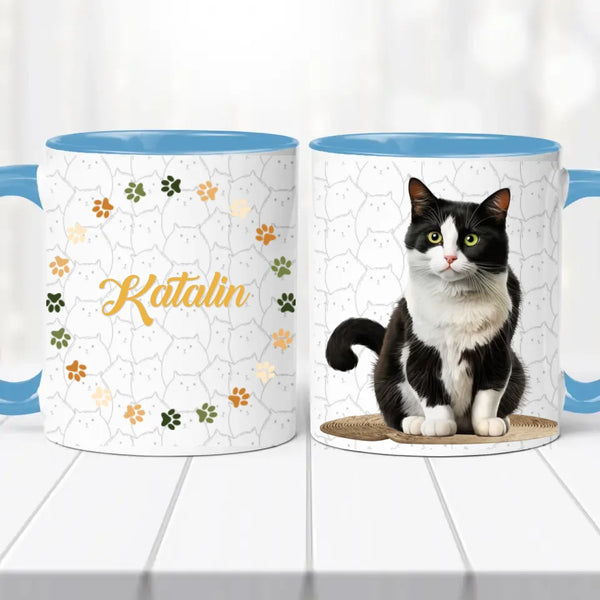 Cicás bögre – névvel személyre szabva