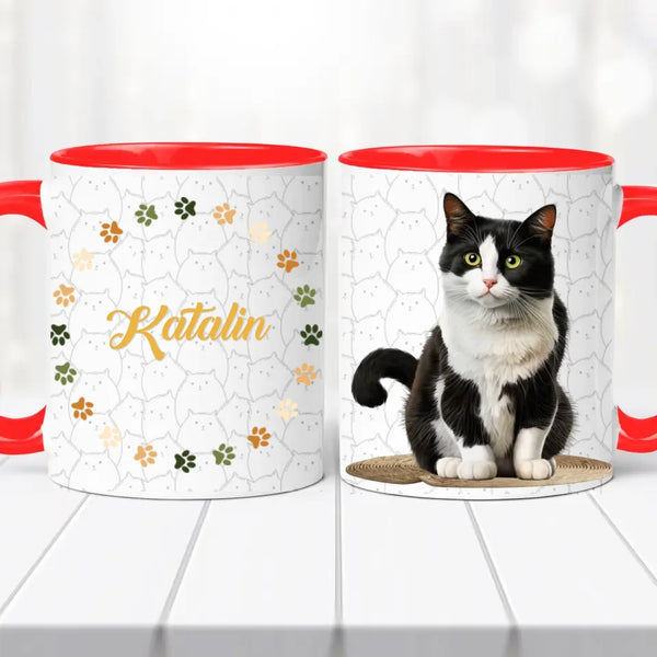 Cicás bögre – névvel személyre szabva