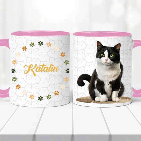 Cicás bögre – névvel személyre szabva