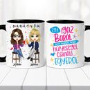 Barátnős bögre – bárszékes illusztrációval-6