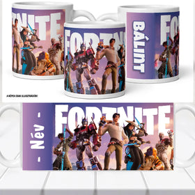 Fortnite bögre – névvel személyre szabva No.2