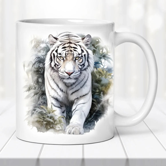 Állatos bögre - Fehér tigris