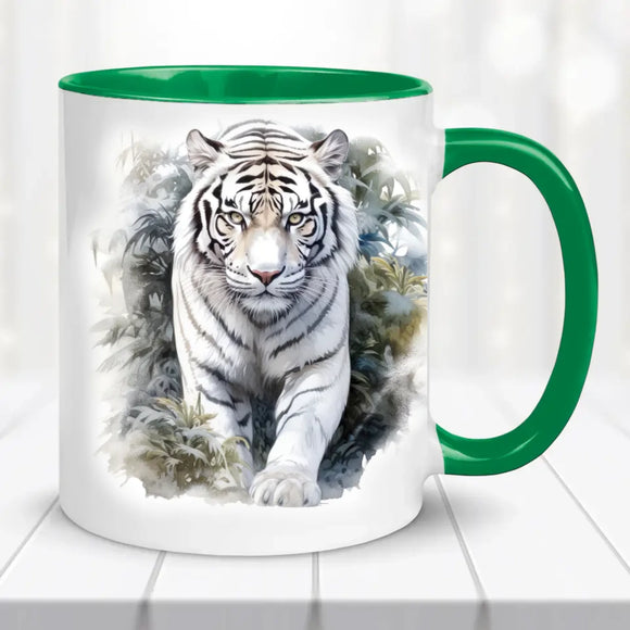 Állatos bögre - Fehér tigris