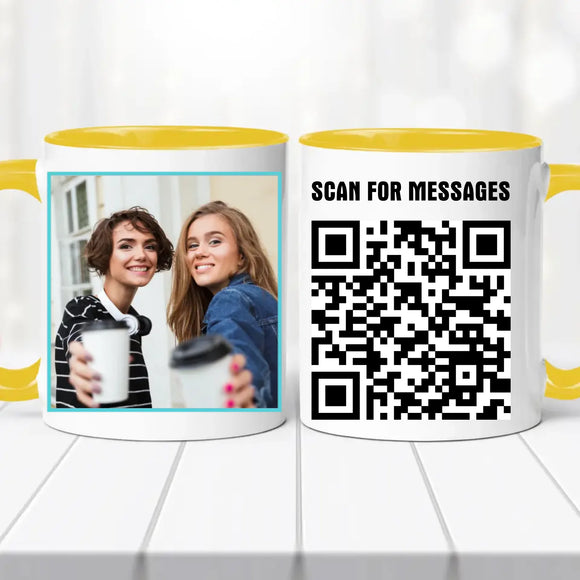 Fényképes bögre – egyedi QR kóddal