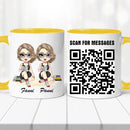 Barátnős bögre – piknikezős, QR kóddal-10