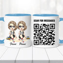 Barátnős bögre – piknikezős, QR kóddal-7