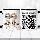 Barátnős bögre – piknikezős, QR kóddal-6